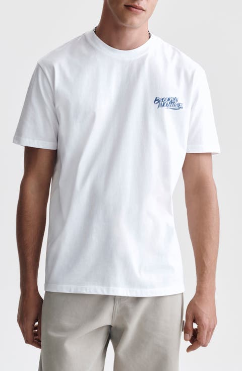 Brooklyn Logo Cotton Graphic T-Shirt