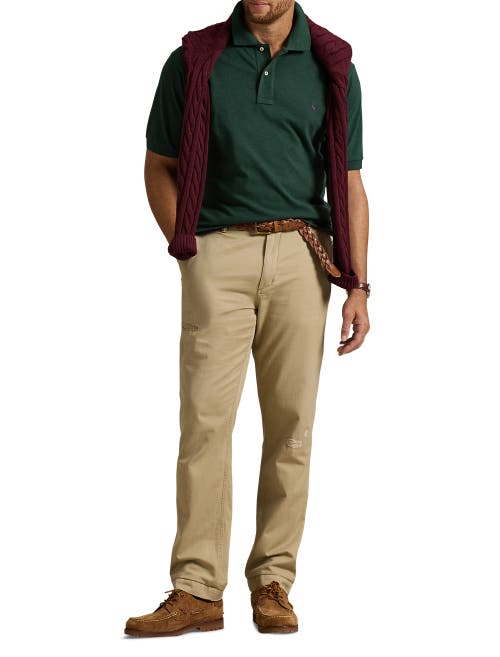 Polo Ralph Lauren Big & Tall Mesh Polo Shirt In Green