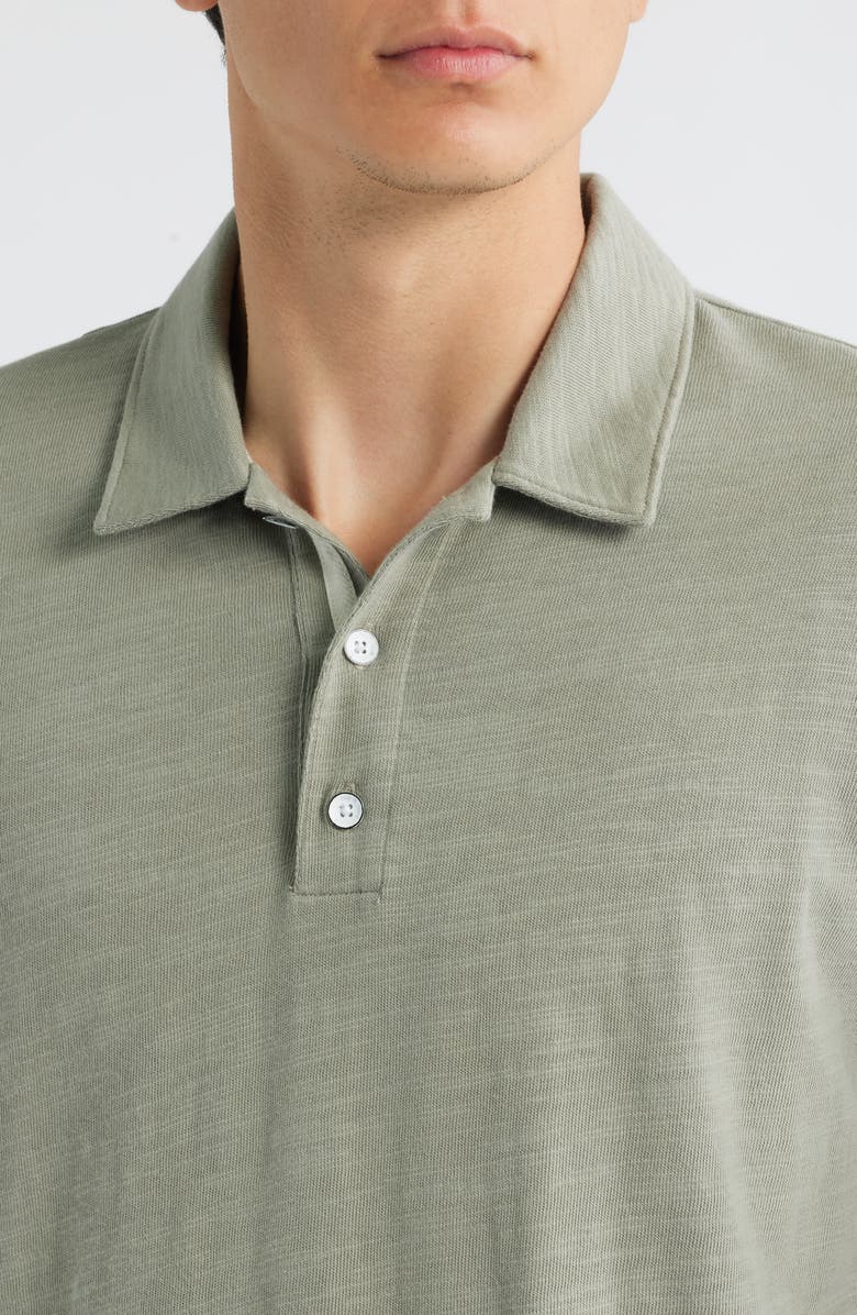 rag & bone Classic Flame Polo, Alternate, color, Leaf Grey