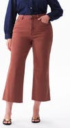Bayeas High Waist Frayed Hem Crop Wide Leg Jeans
