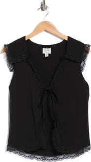 EDIT by JASON WU Sleeveless Tie Neck Top