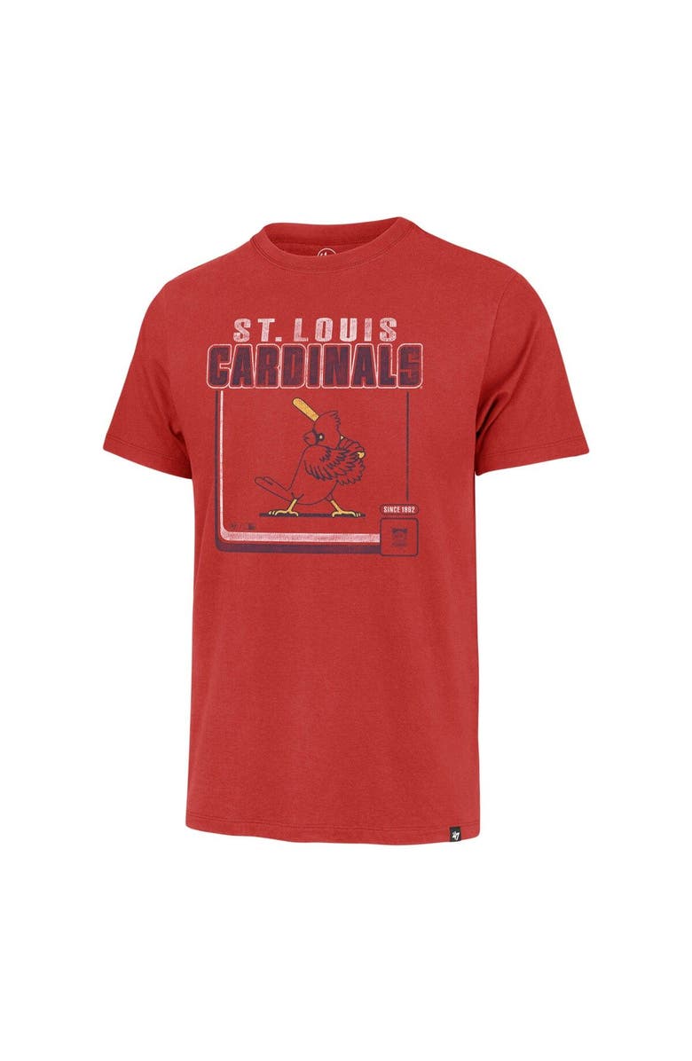 '47 Men's '47  Red St. Louis Cardinals Cooperstown Collection Borderline Franklin T-Shirt, Alternate, color, Red