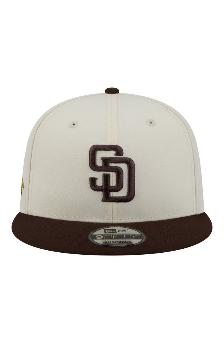 New Era Men's New Era Cream/Brown San Diego Padres Localized 9FIFTY Snapback Hat, Alternate, color, Cream