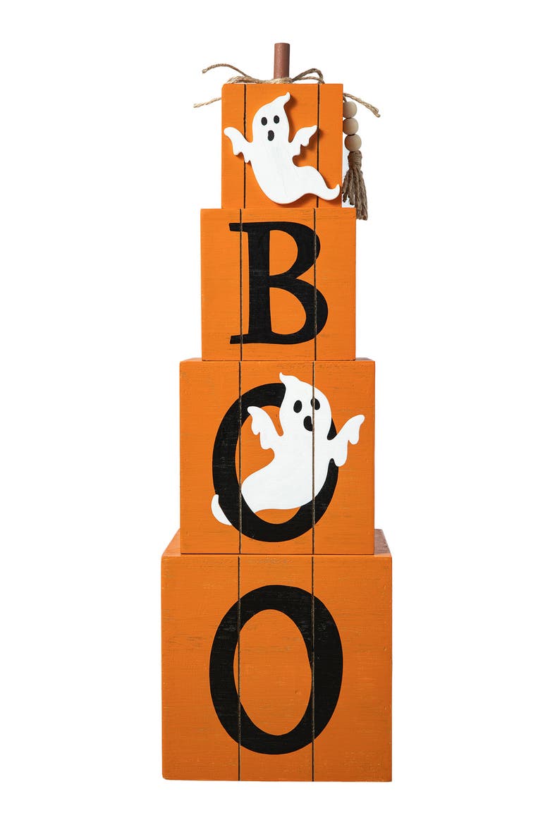 Halloween and Fall Wood Reversible Boxed Porch Decor, Alternate, color, Orange