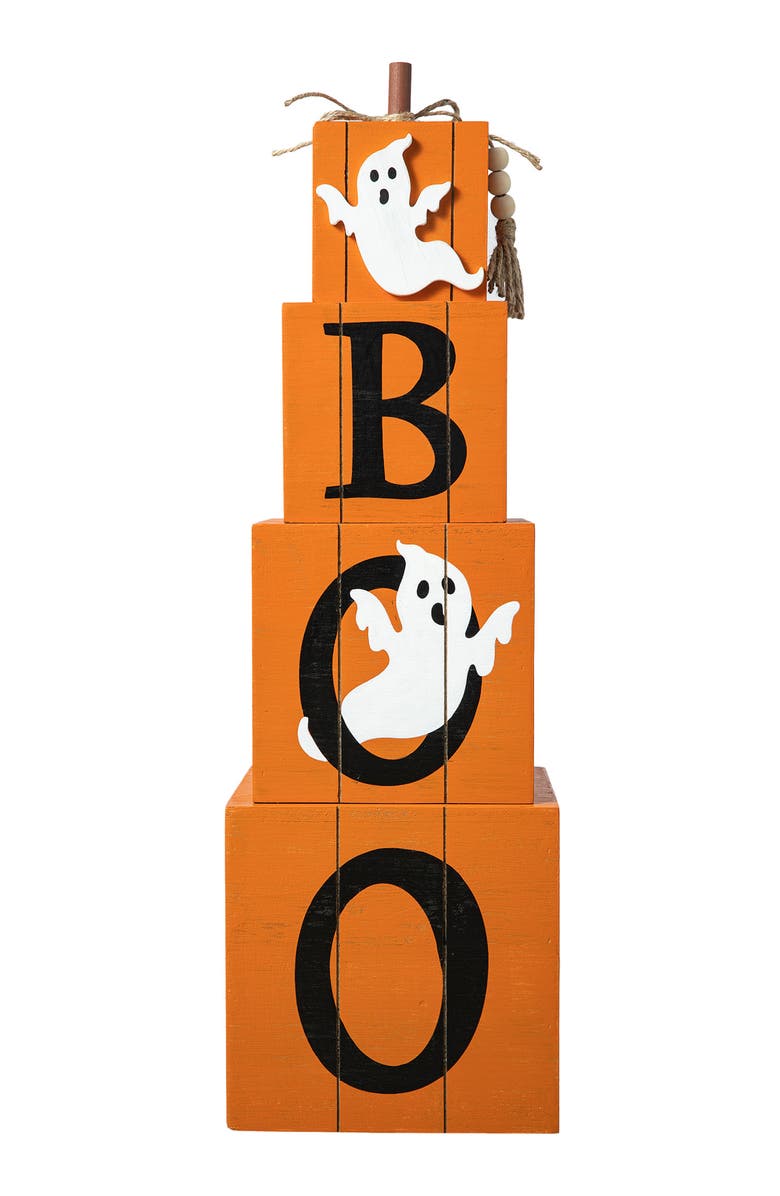 Glitzhome Halloween and Fall Wood Reversible Boxed Porch Decor, Alternate, color, 