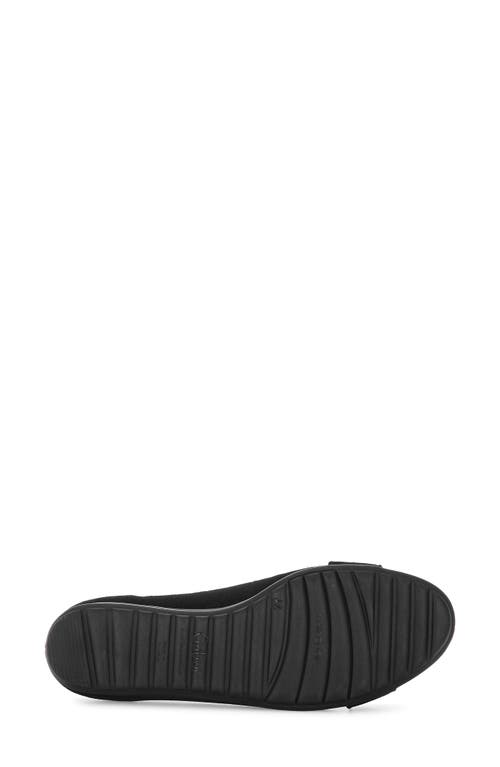 Gabor Buckle Ballet Flat In Black
