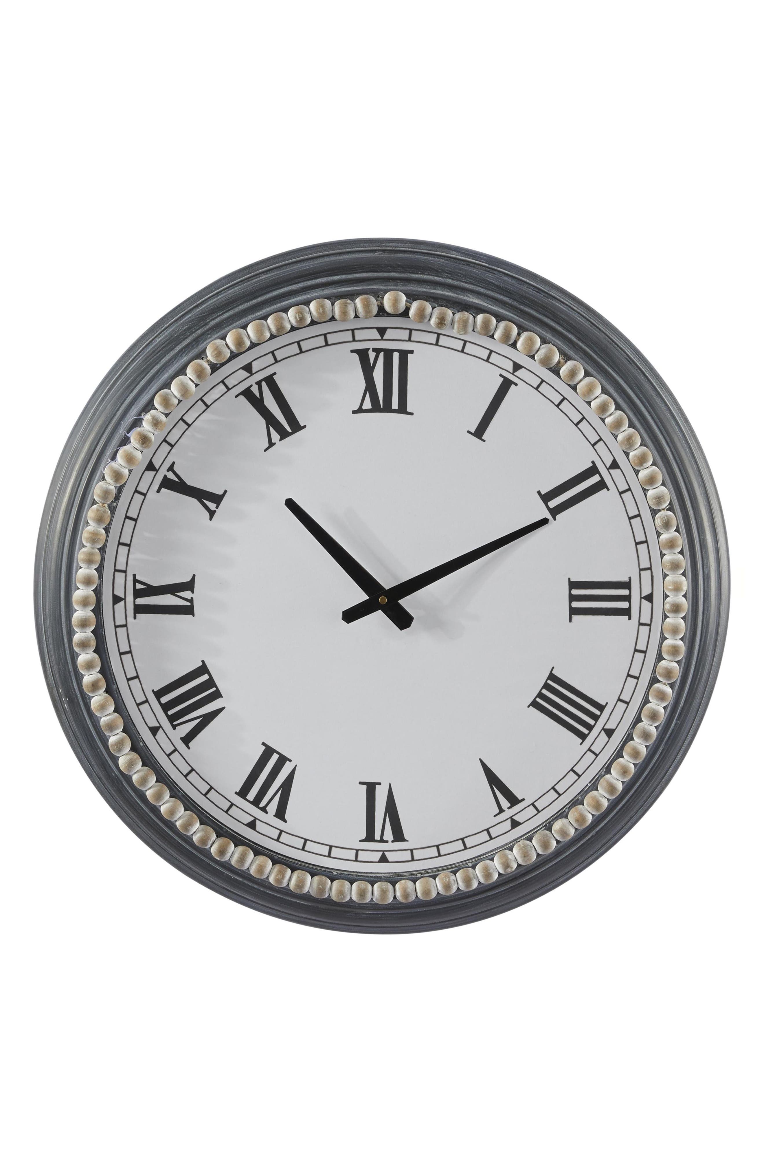 Grey Wall Clock