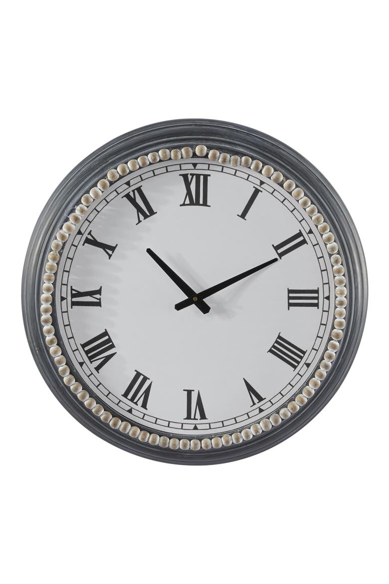 Grey Wall Clock, Main, color, GRAY