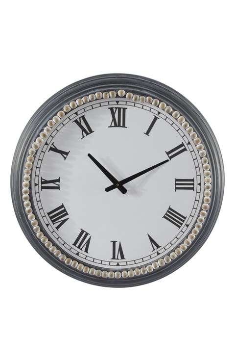 Grey Wall Clock