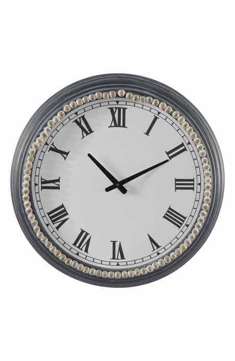 Grey Wall Clock