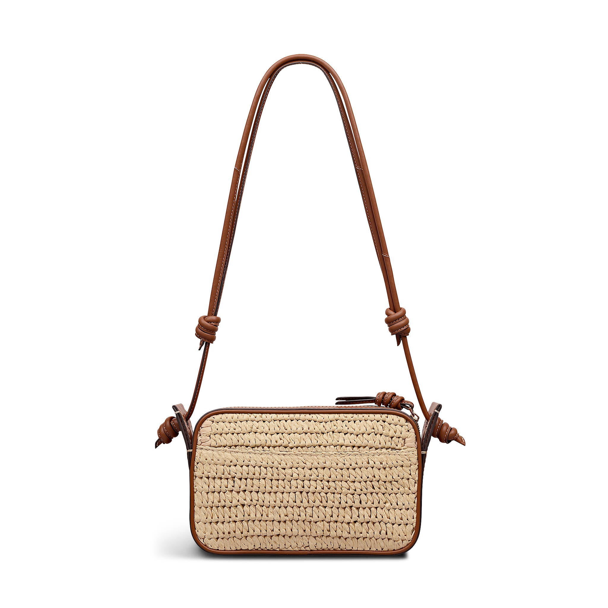 Radley The Camden - Raffia Small Ziptop Shoulder Bag, Alternate, color, Natural