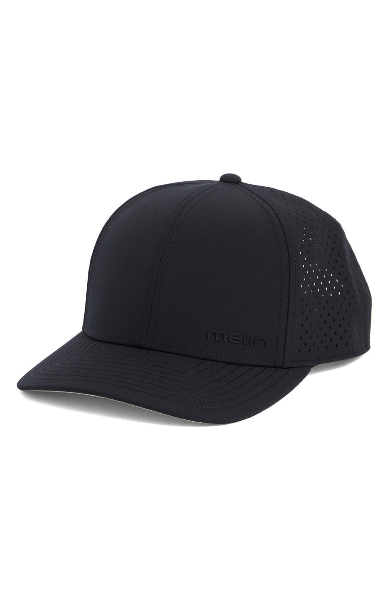 Melin Hydro Compass Snapback Cap, Main, color, Black
