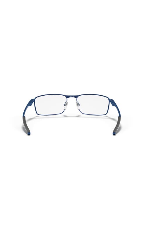 Oakley 57mm Rectangle Optical Glasses In Blue