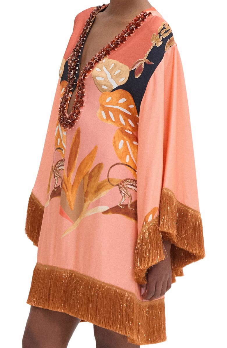 PatBO Bananier Mini Caftan, Alternate, color, 