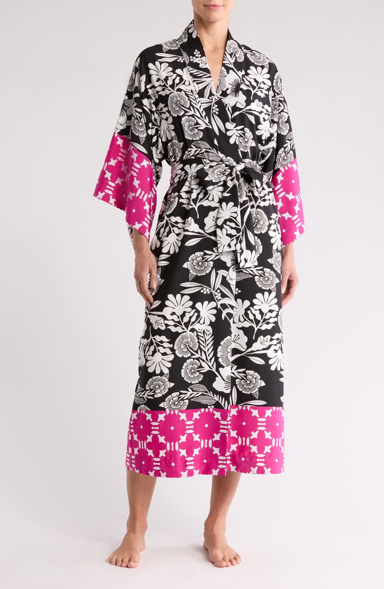 Natori Botanica Crêpe de Chine Robe, Main, color,
