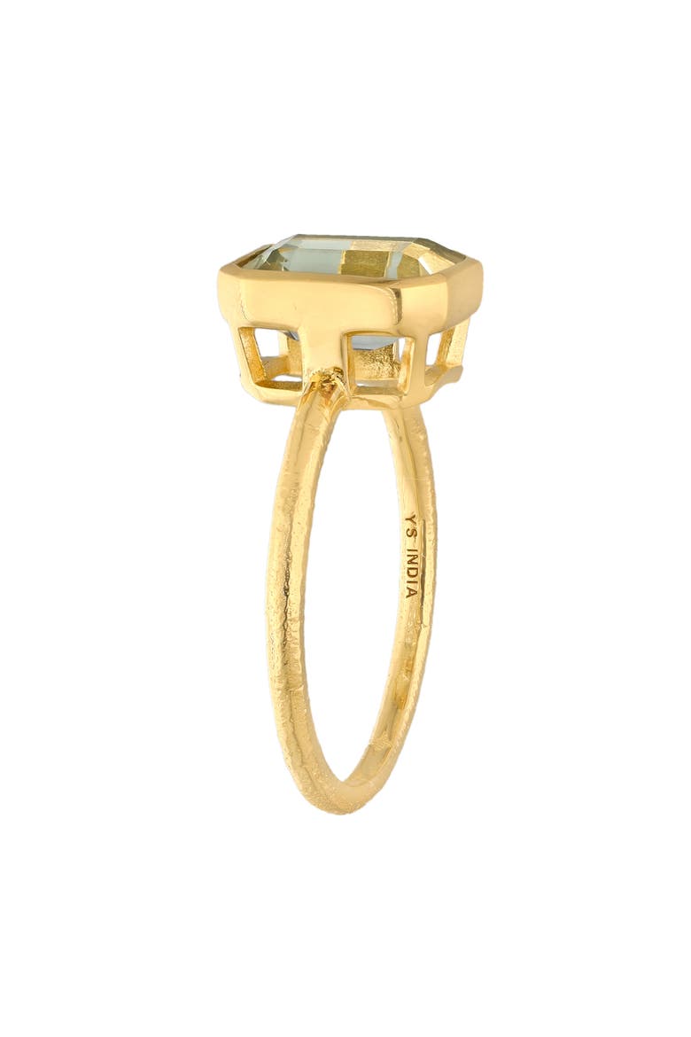 Green Quartz Solitaire Ring, Alternate, color, GREEN