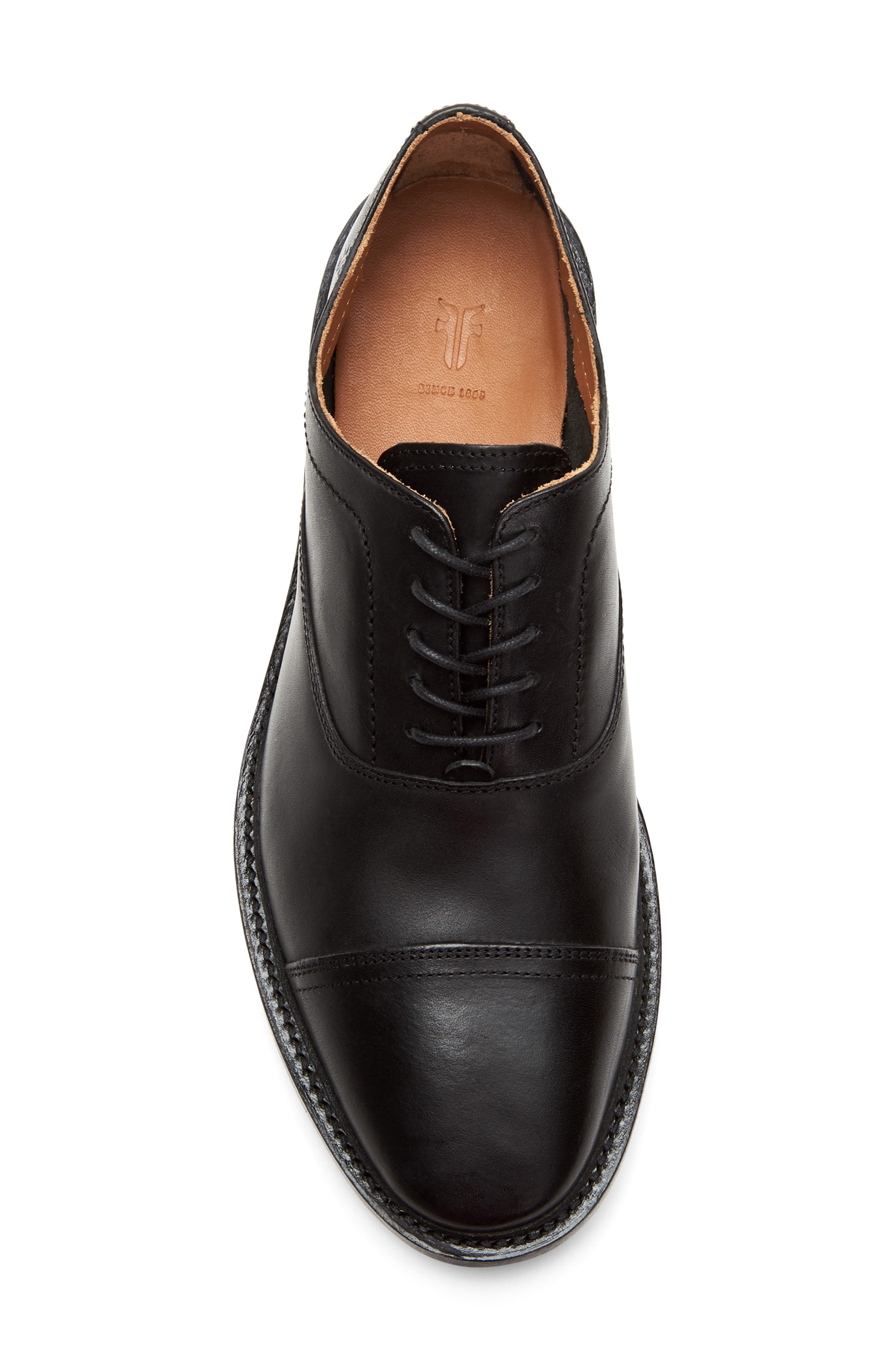 Frye Paul Bal Cap Toe Oxford, Alternate, color, Black