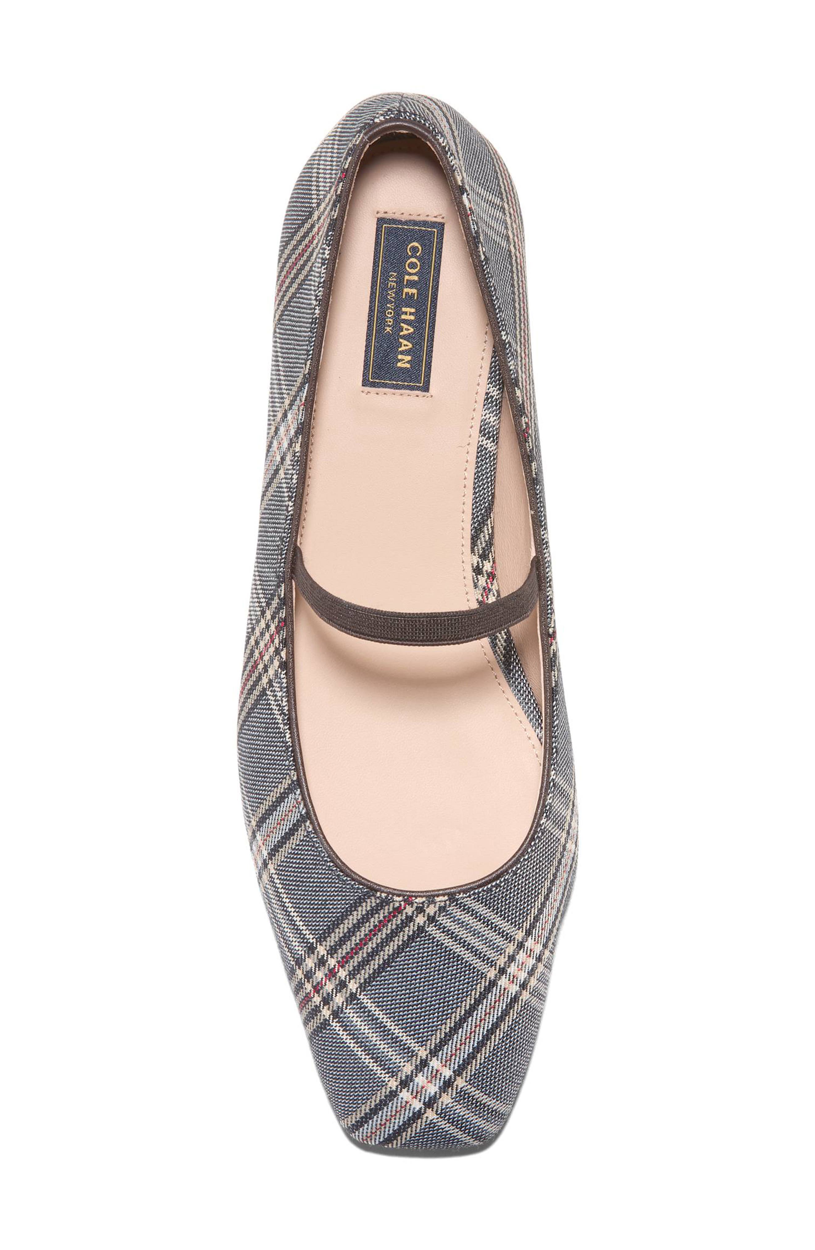 Bridget Mary Jane Flat, Alternate, color, CLASSIC PLAID TEXTILE