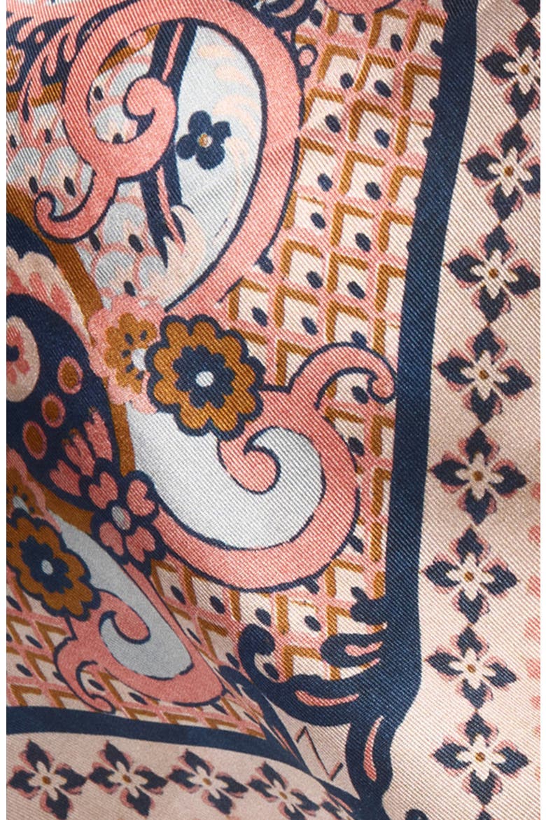 Paisley Silk Headscarf, Alternate, color, BLUE PAISLEY FLORAL