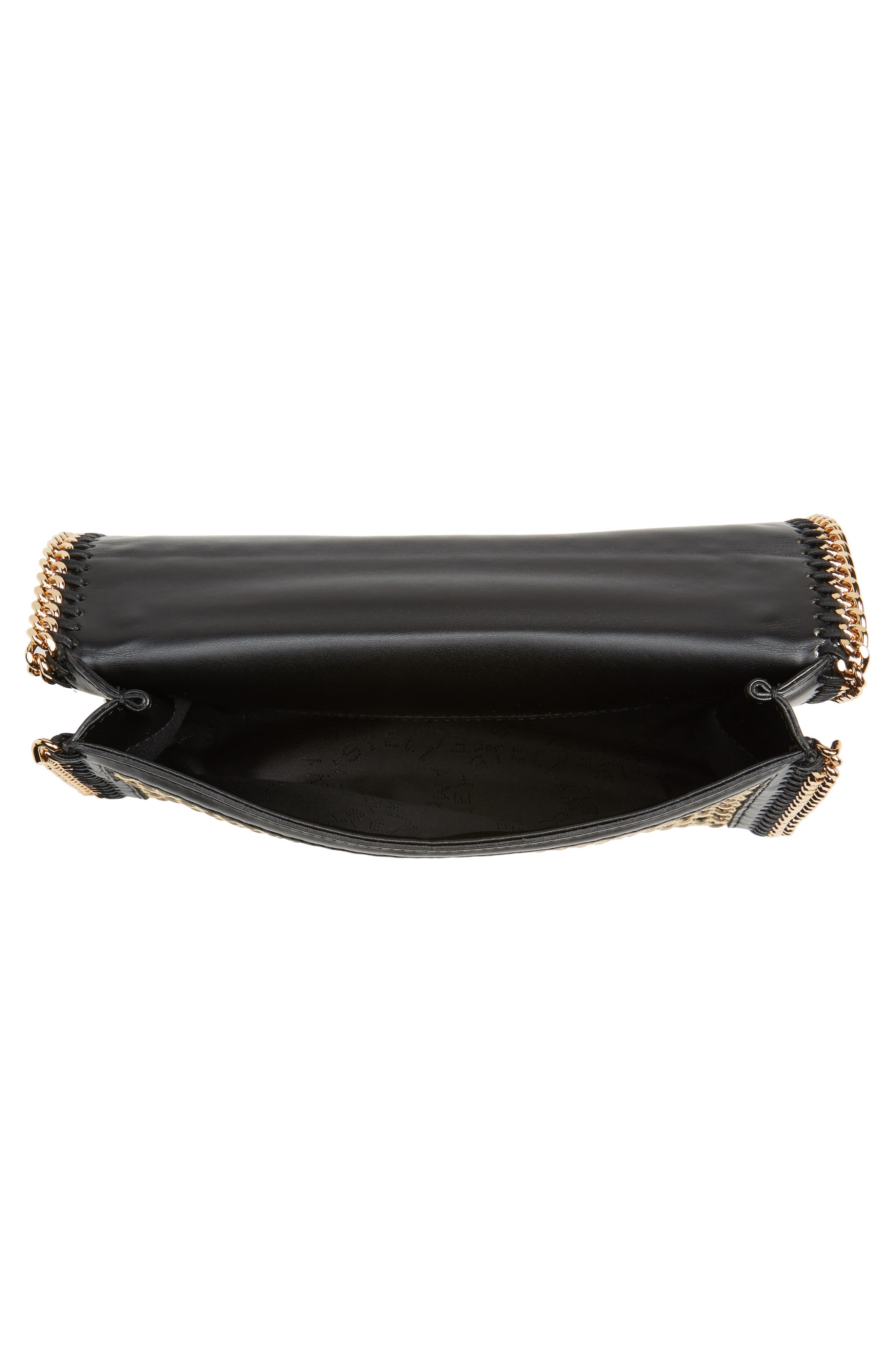 Stella McCartney Woven Faux Leather Flap Shoulder Bag, Alternate, color, 