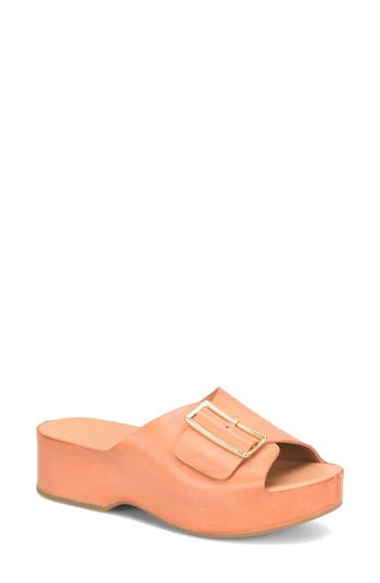 Kork-ease ® York Platform Slide Sandal In Orange