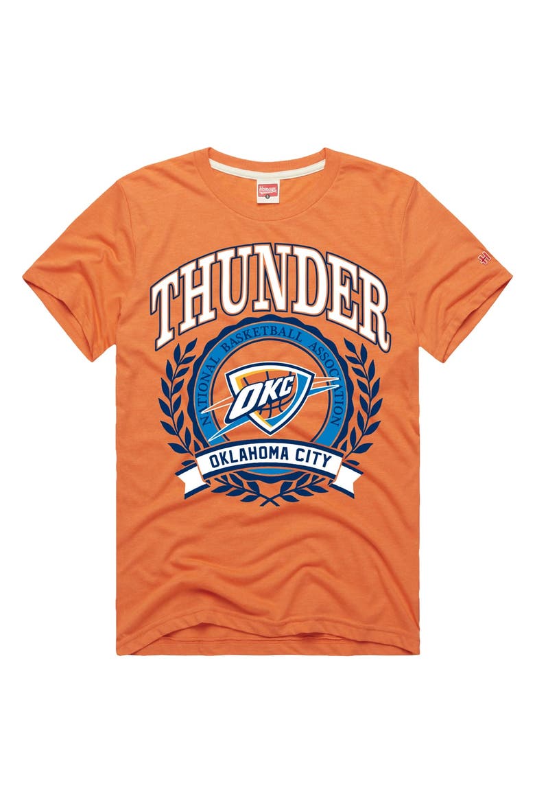 Unisex Homage  Orange Oklahoma City Thunder Crest Tri-Blend T-Shirt, Main, color, Orange