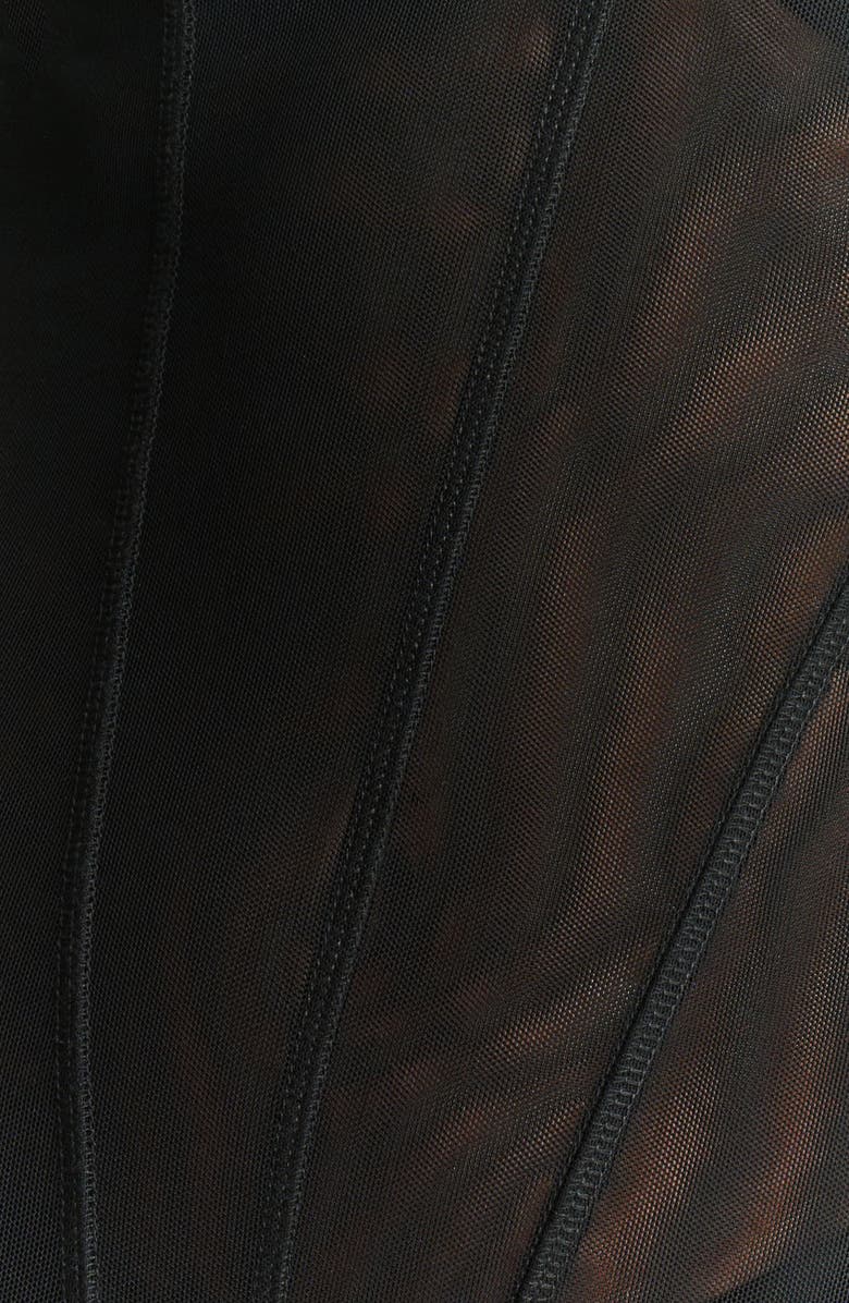 Naked Wardrobe Mesh Toe Loop Jumpsuit, Alternate, color, 