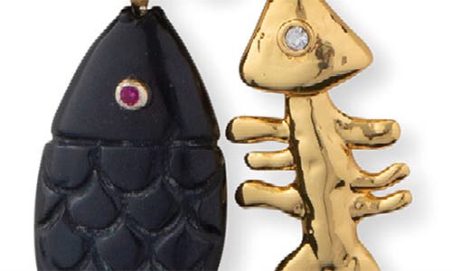 Eliou Éliou Peixe Pendant Necklace In Black