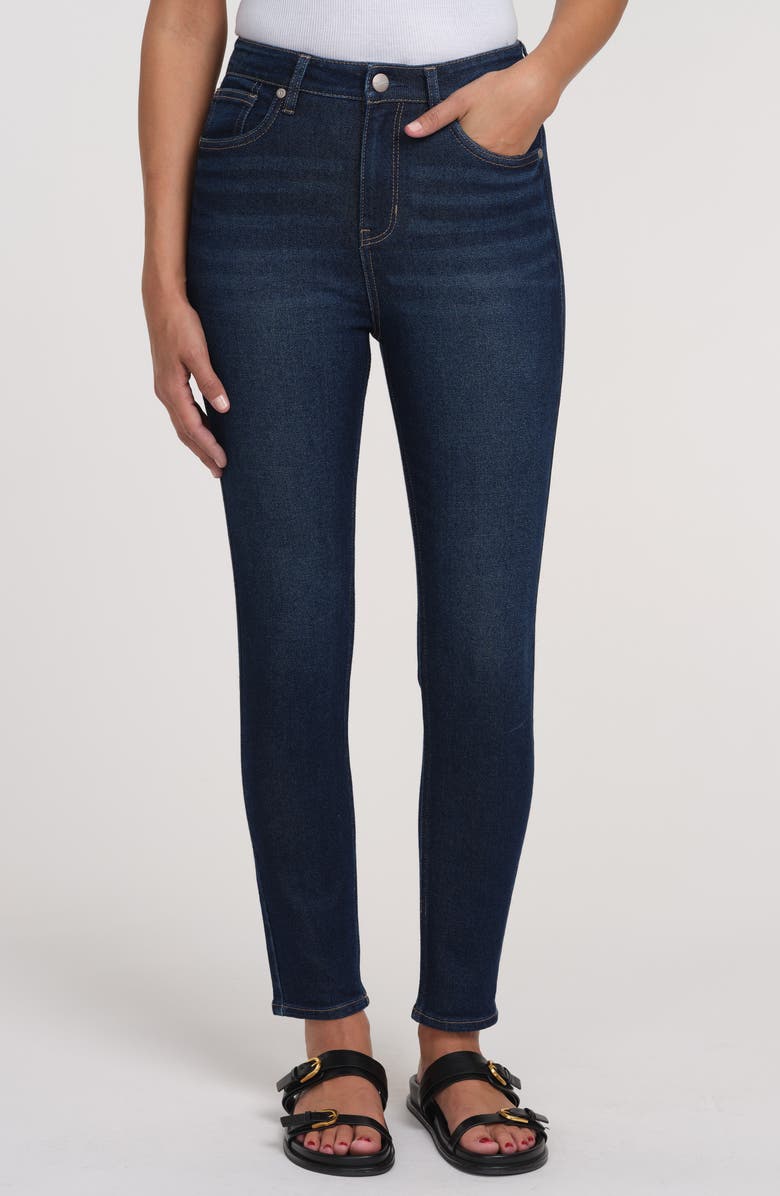 Sanctuary Denim Luna High Rise Skinny Jeans, Main, color, Dark Wash