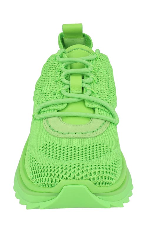Ferragamo Woman Sneakers Lime Green Size 9 Recycled Polyester In Green