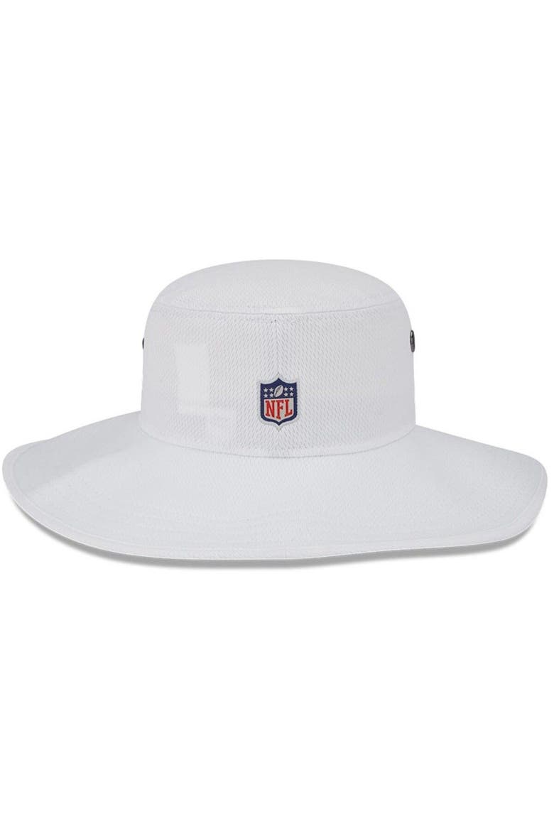 Men's New Era White Las Vegas Raiders 2023 NFL Training Camp Panama Bucket Hat, Alternate, color, White
