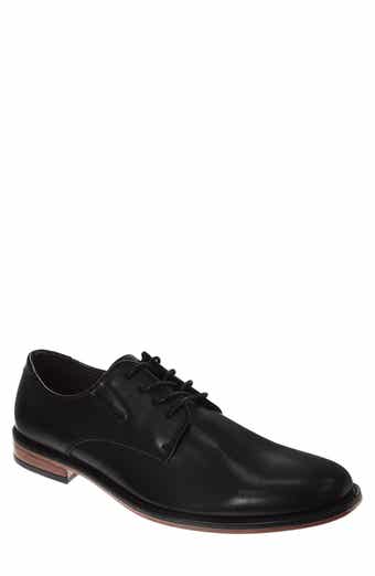 Plain Toe Faux Leather Derby