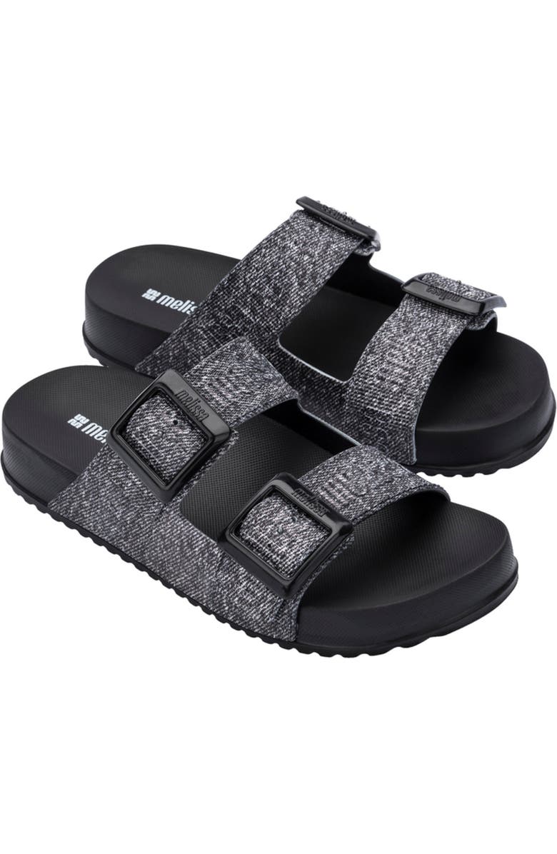 Melissa Cozy Lover Slide Sandal, Main, color, Black Jeans