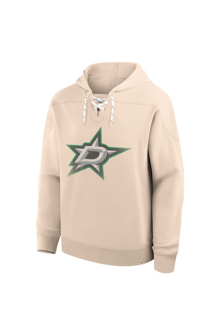 Men's Fanatics Cream Dallas Stars Vintage Hoodie, Alternate, color, Cream