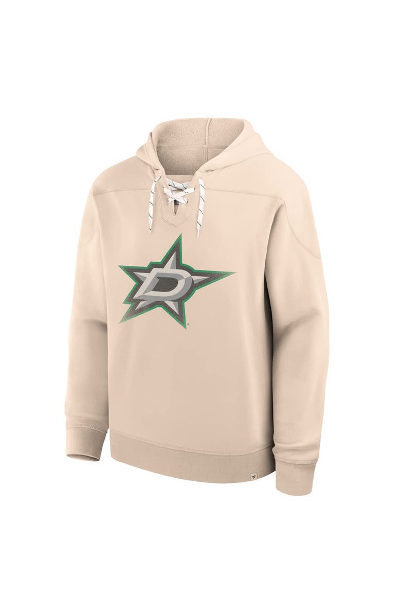 FANATICS Men
s Fanatics Cream Dallas Stars Vintage Hoodie, Alternate, color, Cream