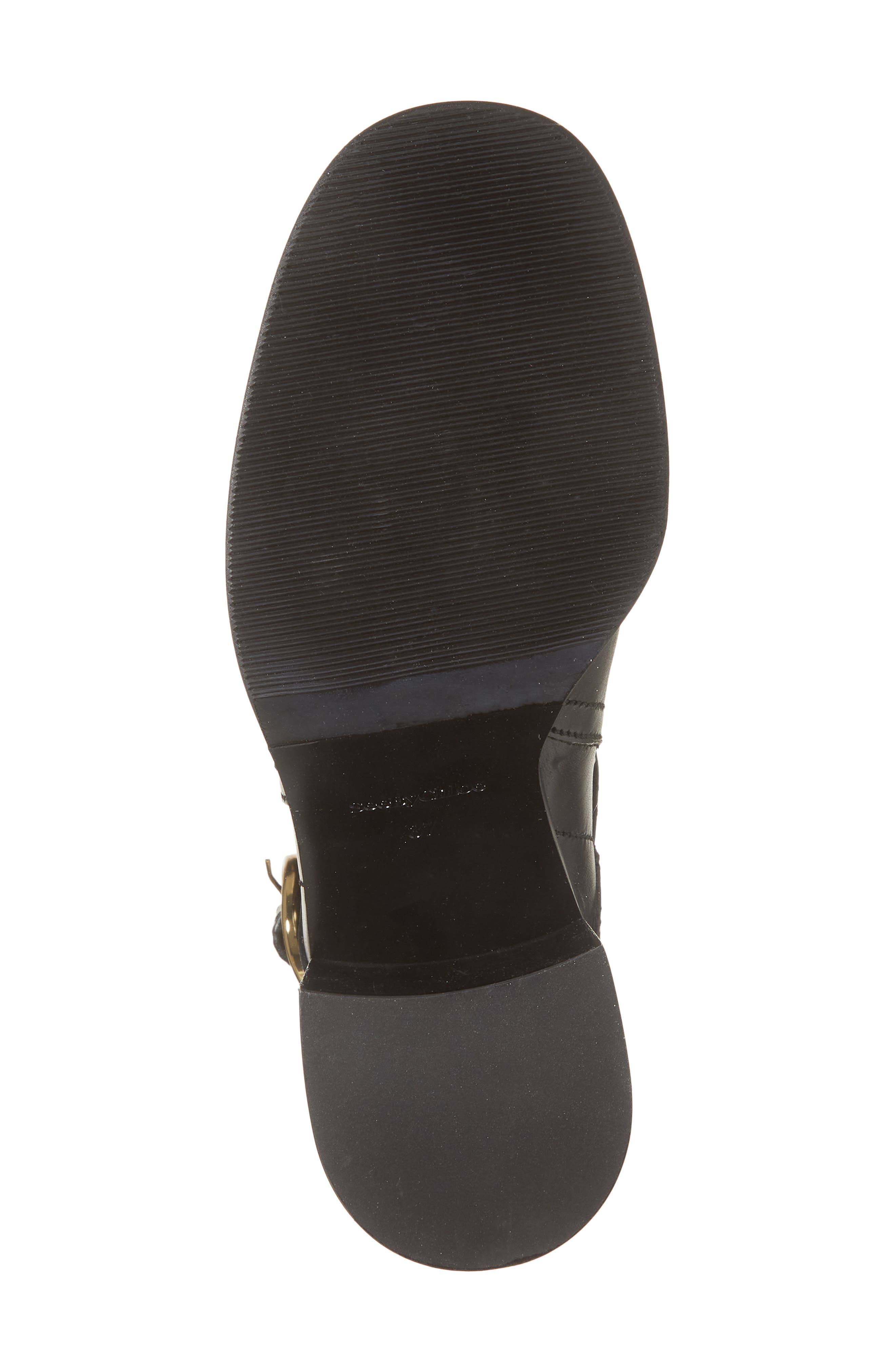 See by Chloé New Gaucho Block Heel Bootie, Alternate, color, Black