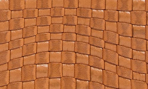 Hobo Small Nila Woven Leather Zip Around Wallet In Wheat