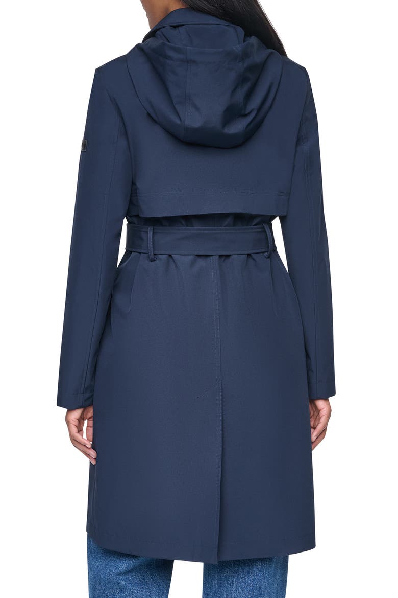 Flextech Trench Coat, Alternate, color, DARK NAVY
