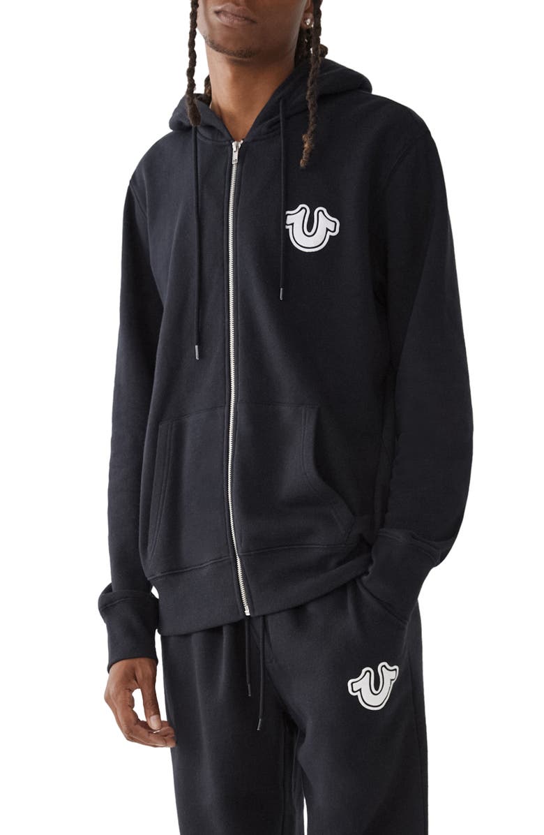 True Religion Core Zip-Up Hoodie, Main, color, 
