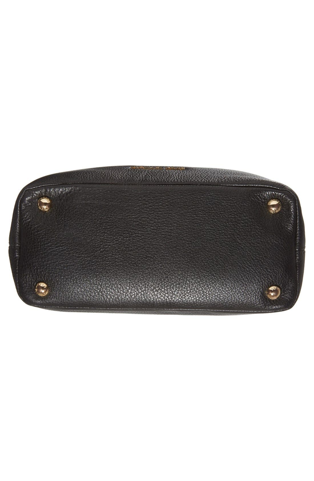 MICHAEL Michael Kors 'Medium Brooke' Leather Tote, Alternate, color, Black