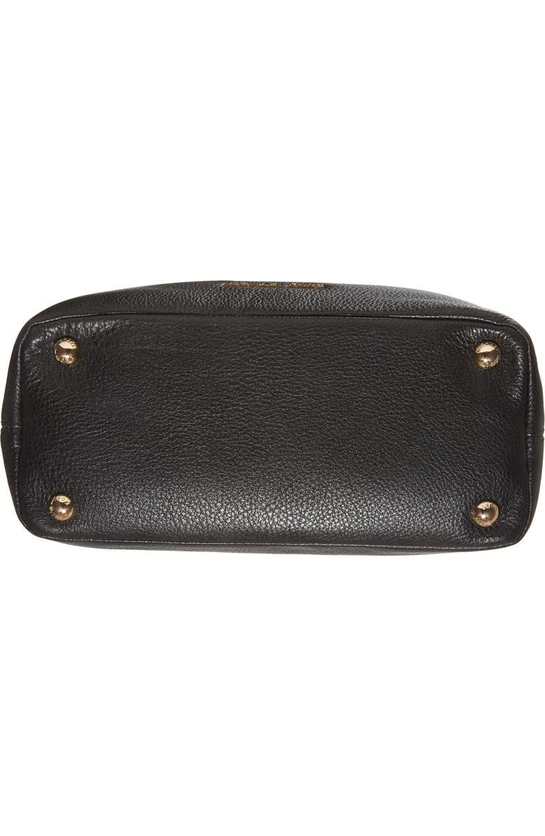 MICHAEL Michael Kors 'Medium Brooke' Leather Tote, Alternate, color, Black