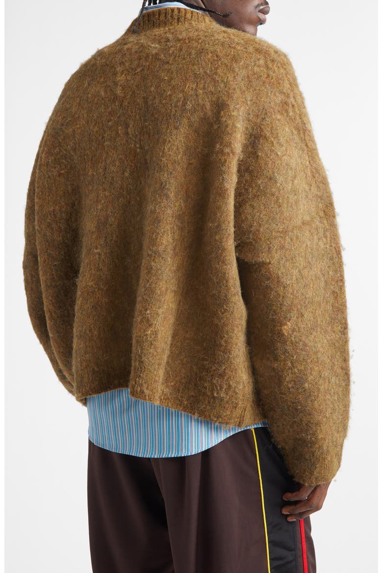 Joker Alpaca & Merino Wool Blend V-Neck Sweater, Alternate, color, BROWN