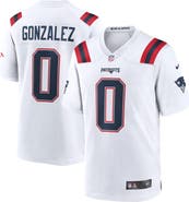 Nike Men's Nike Christian Gonzalez White New England Patriots Game Jersey