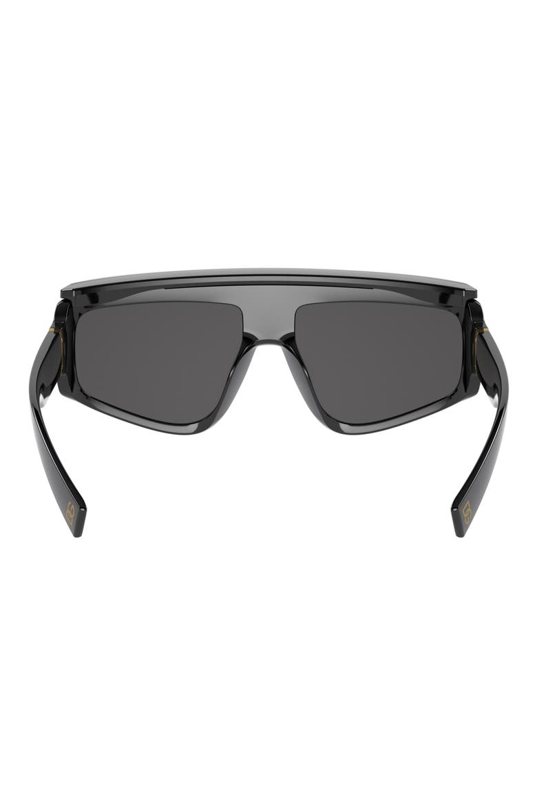 146mm Rectangular Sunglasses, Alternate, color, BLACK