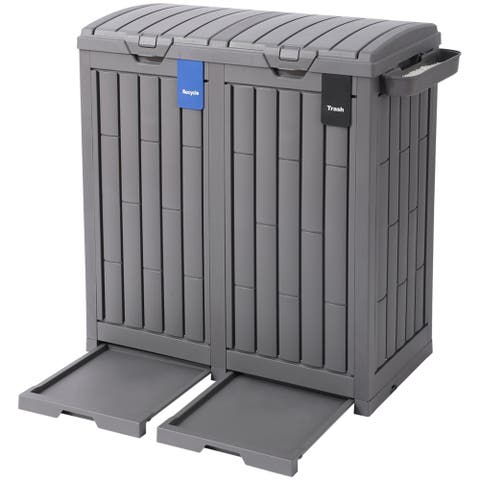 62 Gallon Outdoor Trash Can Ash Tray