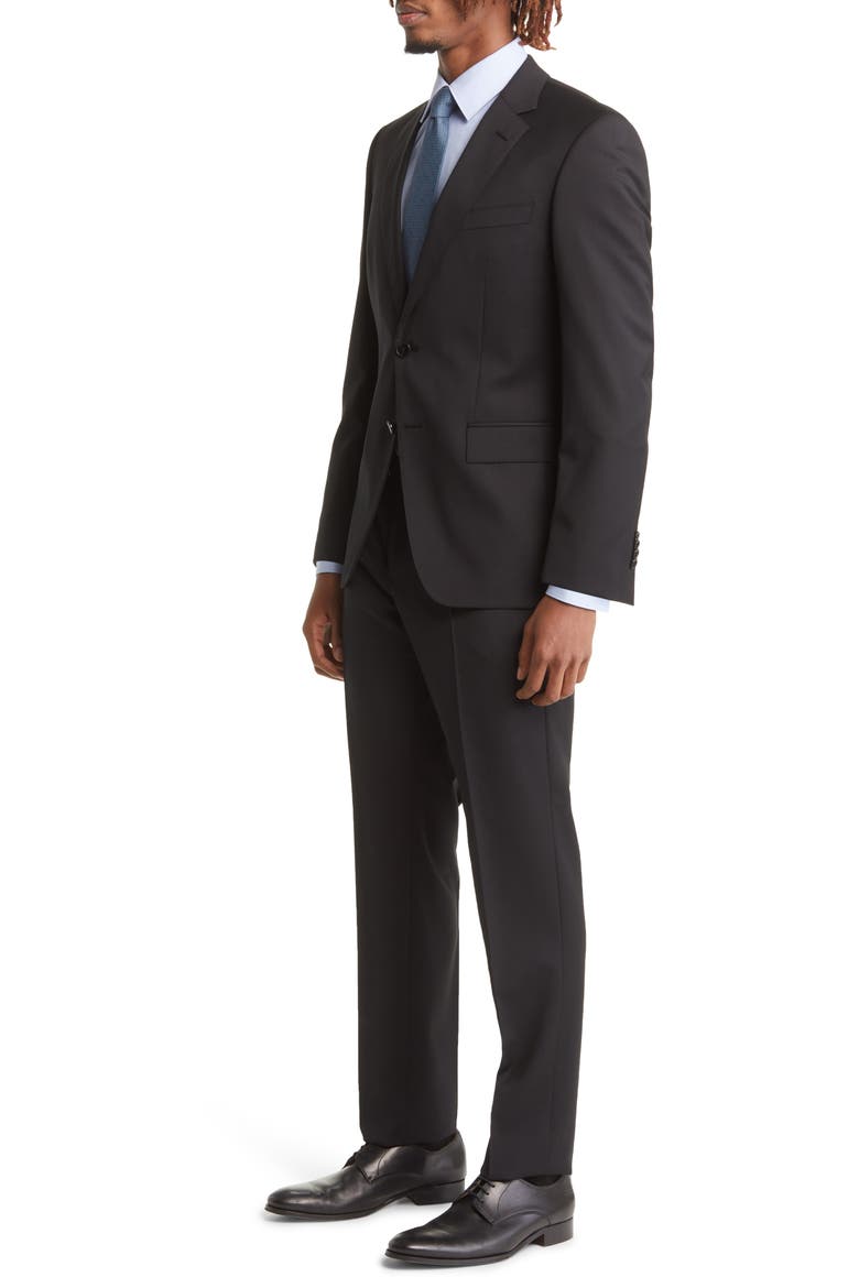 Huge Solid Wool Suit, Alternate, color, BLK