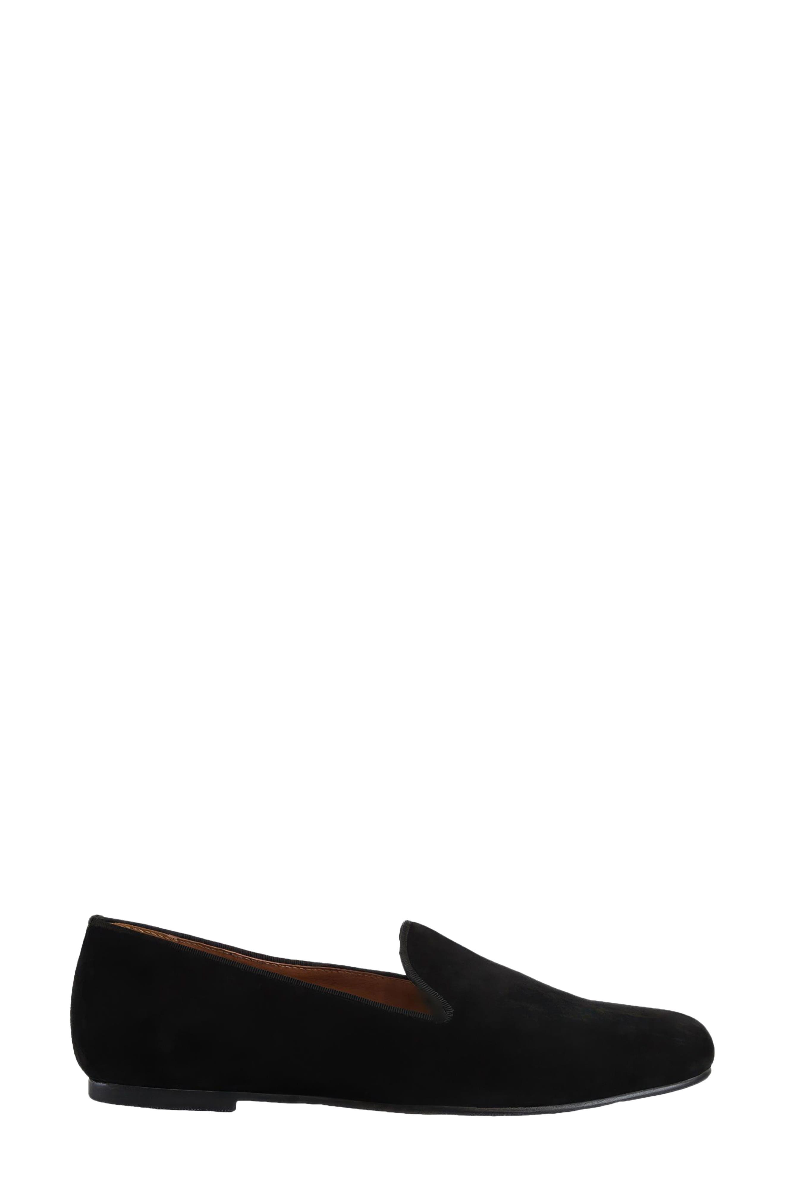 André Assous Sara Loafer, Alternate, color, Black Suede