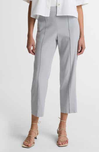 Grace Mid Rise Linen Blend Tapered Pull-On Pants