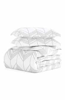 HOMESPUN Premium Ultra Soft Alps Chevron Pattern 3-Piece Duvet Cover Set