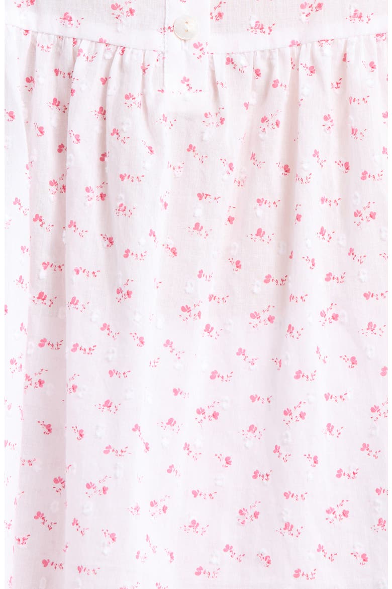 Swiss Dot Short Pajamas, Alternate, color, PINK LEMONADE DITSY